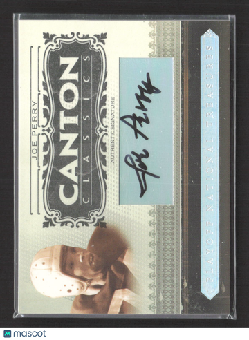2006 Playoff National Treasures Canton Classics Joe Perry #CC-JP /99