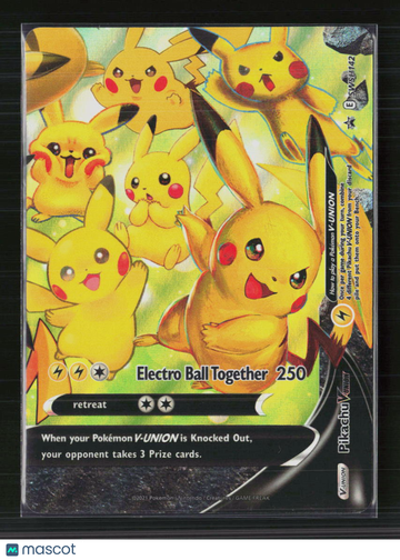 Pokemon Trading Card 2021 Celebrations Pikachu V-Union Holo FA Black Star Promo SWSH142