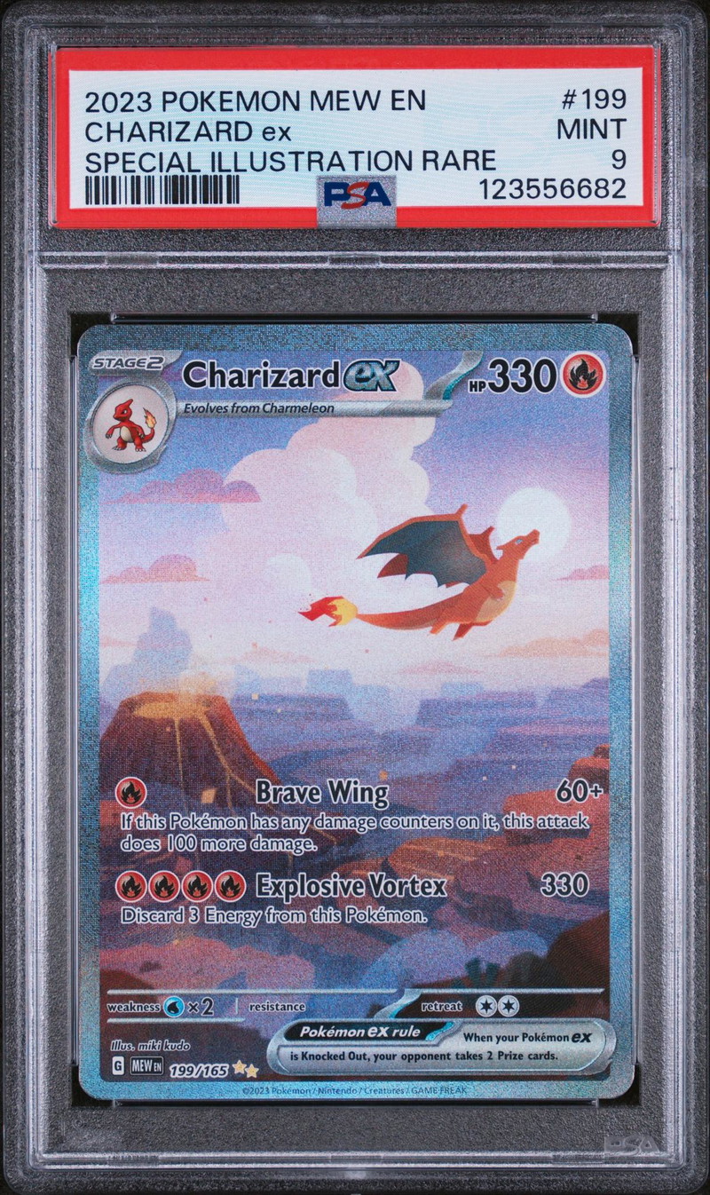 2023 Pokemon Scarlet and Violet 151 Special Illustration Rare Charizard Ex #199 PSA 9 | MySlabs 2023 Pokemon Scarlet and Violet 151 Special Illustration Rare Charizard Ex #199 PSA 9 | MySlabs