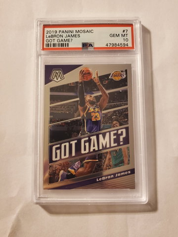 LeBron James 2019 Mosaic Got Game? PSA 10