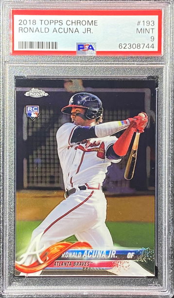 2018 Topps Chrome Ronald Acuna Jr Rookie PSA 9