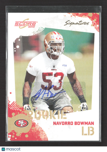 2010 Score Signatures NaVorro Bowman #376