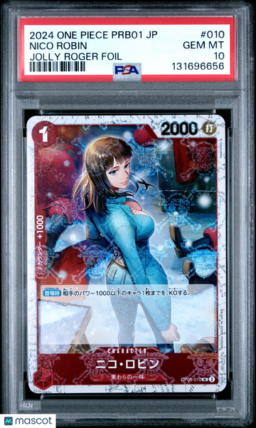Nico Robin Japanese Jolly Roger Foil PSA 10 #010