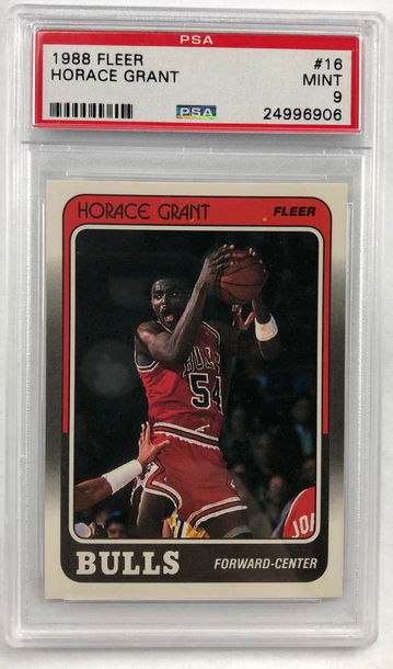 Horace Grant 1988 Fleer Rookie PSA 9 #16