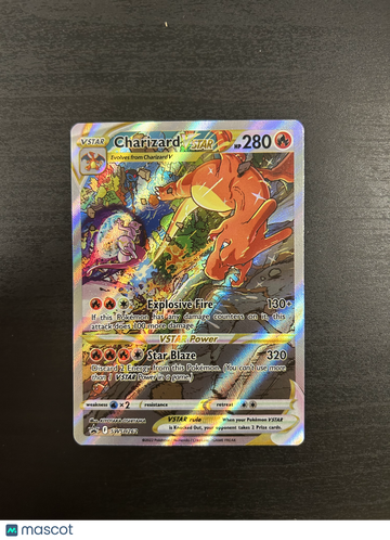 2023 Crown Zenith Charizard VSTAR Holo Black Star Promo #SWSH262