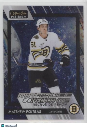 2023-24 O-Pee-Chee Platinum - [Base] - Cosmic Matthew Poitras #290 Cosmic 06/65 Rookie