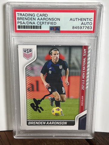 2021 US National Team Set Brenden Aaronson #1 Autograph 