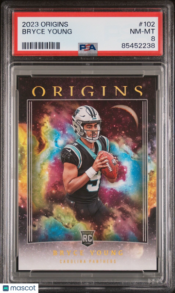 2023 Origins Bryce Young #102 Holo Blue Rookie PSA 8