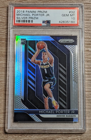 Michael Porter Jr 2018 Prizm Silver Prizm #32 PSA 10