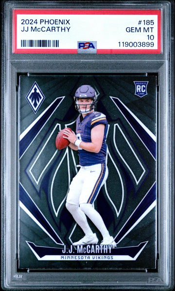 2024 Panini Phoenix JJ Mccarthy #185 PSA 10