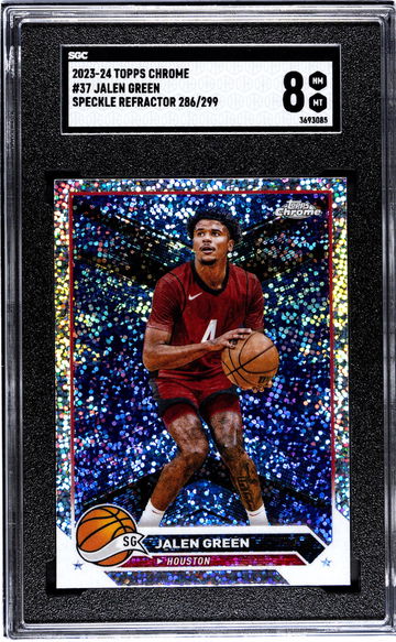 2023 Topps Chrome Speckle Refractor Jalen Green #37 /299 SGC 8