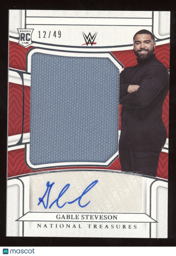 2022 Panini Chronicles National Treasures WWE Gable Steveson #NT-GSV /49 RPA