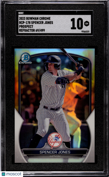 2023 Bowman Chrome Spencer Jones #BCP-178 Pros. Refractor SGC 10