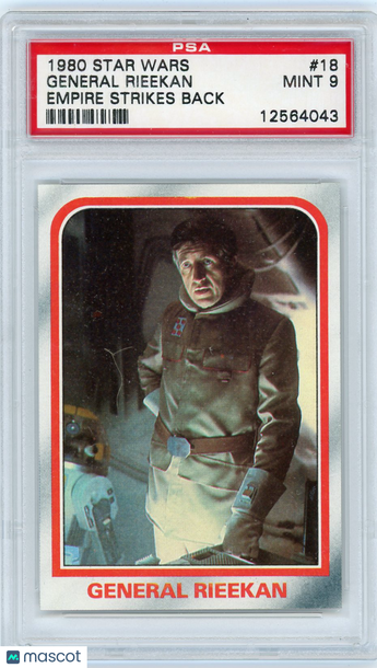 1980 Star Wars Empire Strikes Back General Rieekan #18 PSA 9
