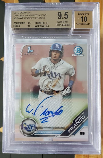 Wander Franco Bowman Chrome Auto