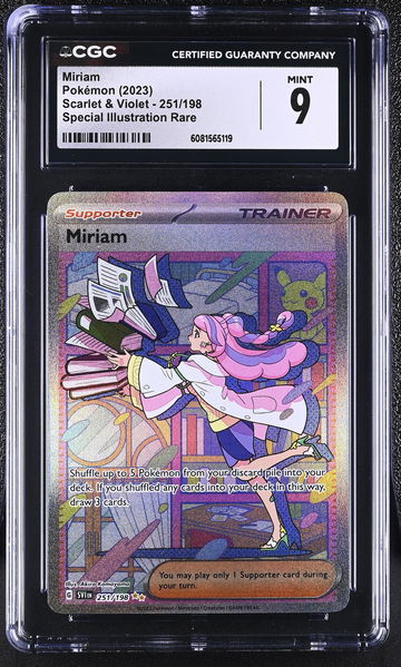 2023 Pokémon Scarlet & Violet SIR Trainer Miriam #251/198 CGC 9