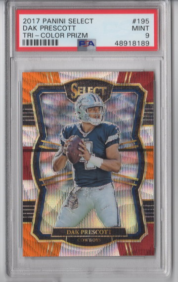 2017 Select Dak Prescott Tri-Color PSA 9