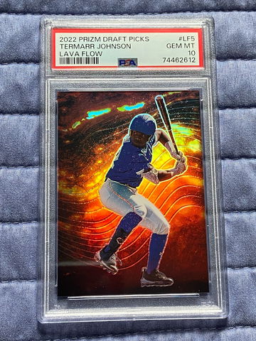 2022 Prizm Draft Picks Termarr Johnson Lava Flow SSP Case Hit Gem Mint 10 