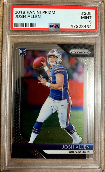 2018 Prizm Josh Allen RC PSA 9