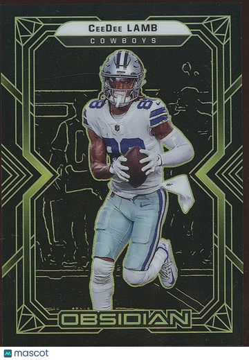 Ceedee Lamb 2022 Obsidian GOLD Etched Dallas Cowboys 5/25