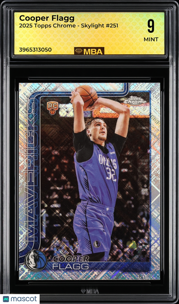 2025 Topps Chrome Cooper Flagg #251 Skylight MBA 9