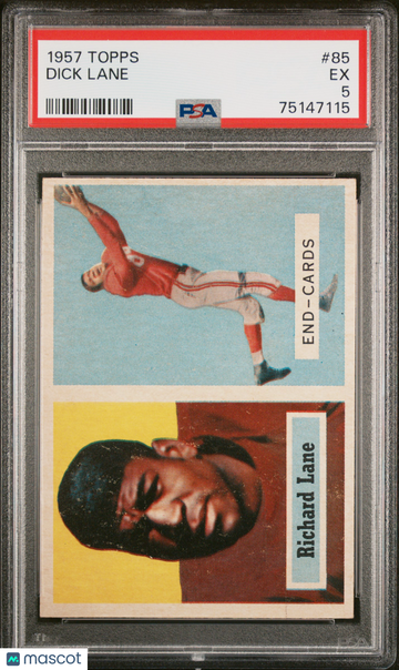 1957 Topps Dick Lane #85 Rookie PSA 5
