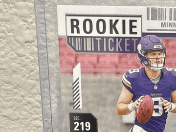 2024 Panini Contenders J.J. McCarthy Minnesota Vikings Rookie Ticket RPS Autograph Trading Card #101