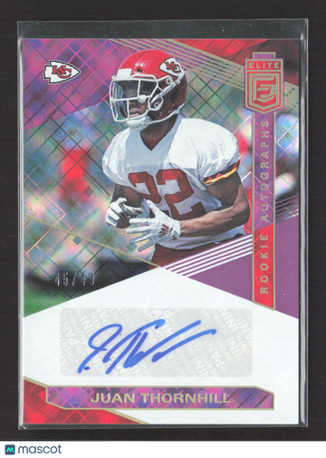 2019 Panini Donruss Elite Juan Thornhill #RA-JT /49 Rookie Autograph