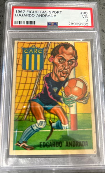 1967 Figuritas Sport Edgardo Andrada PSA 3