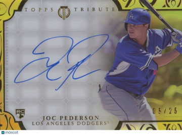 2015 Topps Tribute Joc Pederson Gold Rookie Topps