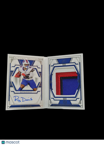 2025 Panini National Treasures Rookie First Edition Ray Davis #RFES-RDS /99 Patch Rookie First Edition Signatures Bookle