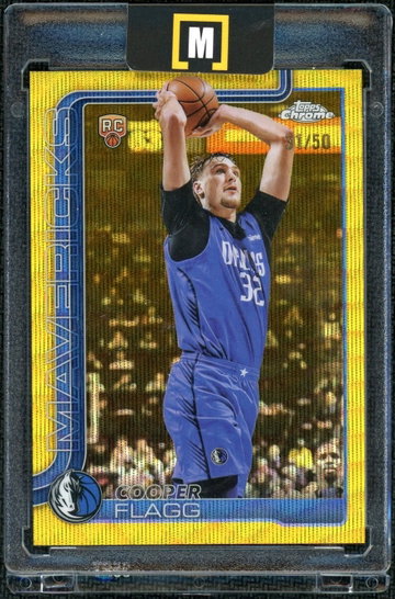2025 Topps Chrome 251 Cooper Flagg Gold Wave Refractor /50