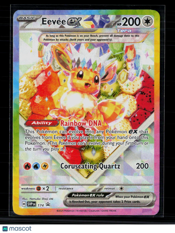 2025 Scarlet & Violet Prismatic Evolutions Eevee EX Holo Black Star Promo #SVP EN 174