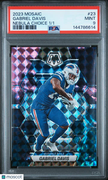 2023 Mosaic Gabriel Davis Nebula Choice 1/1 - PSA 9
