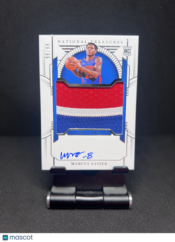 2023 NATIONAL TREASURES MARCUS SASSER ROOKIE PATCH AUTO /99 RC RPA TRUE