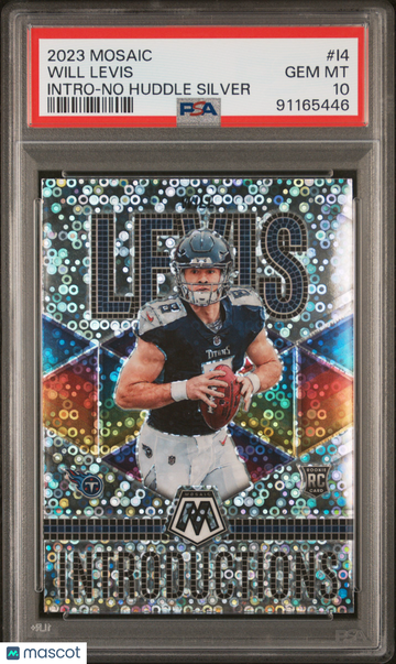 2023 Panini Mosaic Introductions Will Levis #I4 No Huddle Silver PSA 10