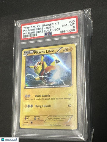 2016 Pokemon Xy Trainer Kit Pikachu Libre Half Deck Pikachu Libre Holo Pikachu Libre Half Deck PSA 8 #30