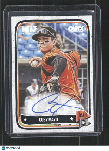 2024 Onyx Vintage Coby Mayo #VACOMA Autographs AU