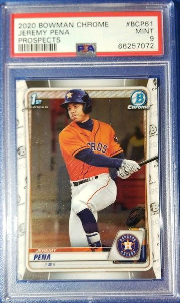 2020 Bowman Chrome Jeremy Pena #BCP61 PSA 9 Astros