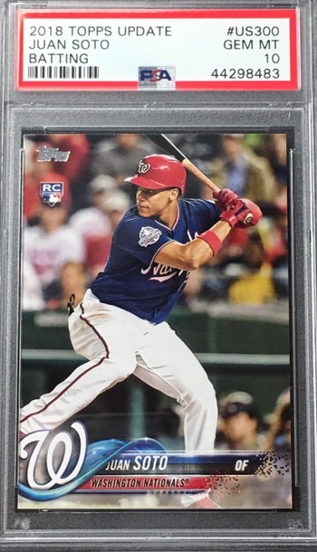 Juan Soto topps update rc us300 psa 10 