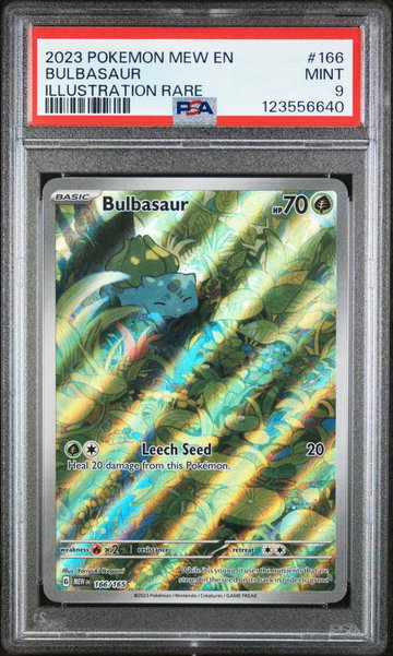 2023 Pokemon Mew Illustration Rare Bulbasaur #166 PSA 9