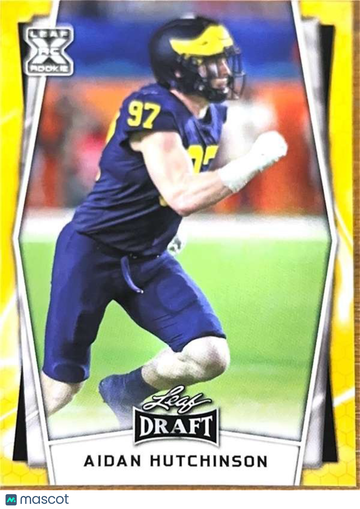 2022 Leaf Draft (Hobby): Gold Aidan Hutchinson #B-3