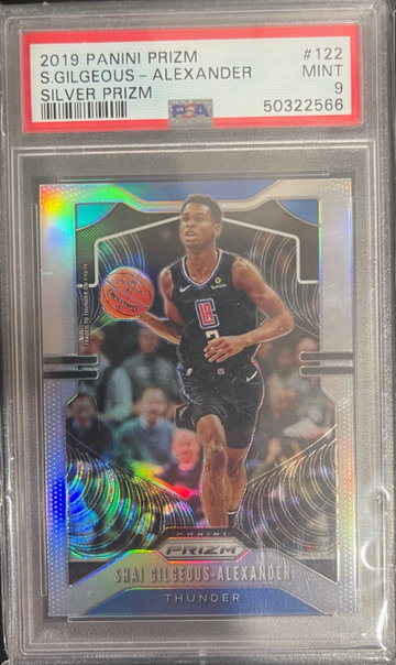 2019 Panini Prizm Shai Gilgeous Alexander Silver Prizm PSA 9