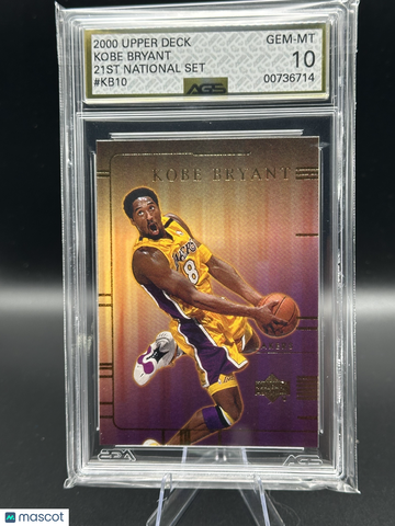2000 Upper Deck 21st National Set Kobe Bryant #KB10 AGS 10