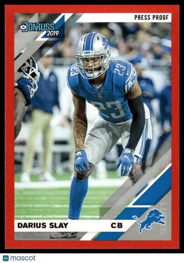 2019 Donruss Darius Slay #93 Press Proof Red