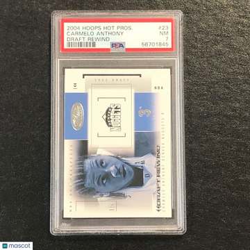 2004 Hoops Hot Prospects Draft Rewind Carmelo Anthony #23 Draft Rewind PSA 7