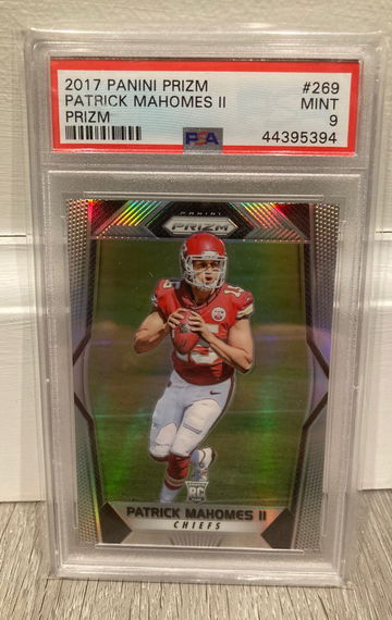 2017 Prizm Patrick Mahomes rookie psa 9
