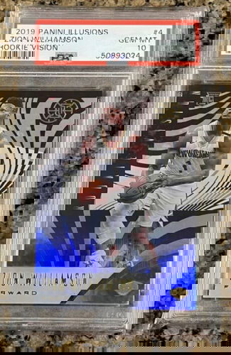 2019 Panini Illusions Zion Williamson RC #4 ROOKIE VISION PSA 10 SSP LOW POP