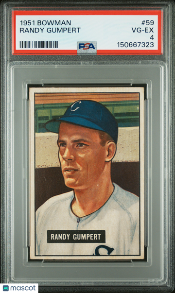 1951 Bowman Randy Gumpert #59 PSA 4