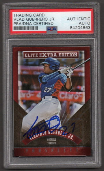 Vladimir Guerrero Jr. Signed Autographed 2015 Elite #169 RC PSA DNA COA